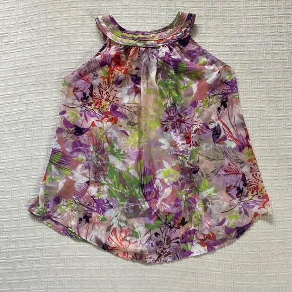 Allen B. Schwartz Y2K floral sheer top. - Picture 5 of 8